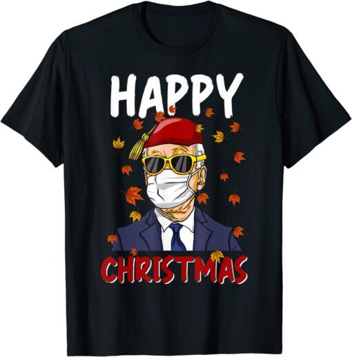 Meme Joe Biden Chant Christmas 2021 Santa Hat Anti-biden Tee Shirt