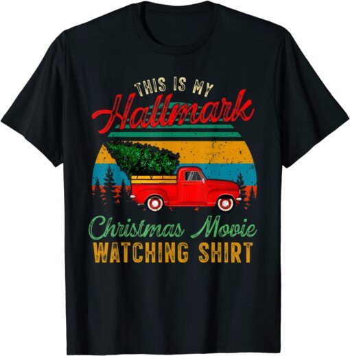 Mens Christmas This Is My Hällmärks Movie Watching Tee Shirt