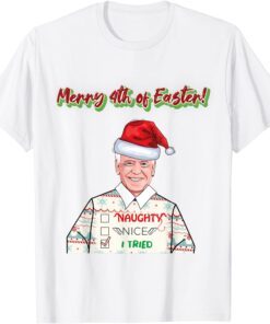 Merry 4th of Easter Joe Biden Tee Shirt