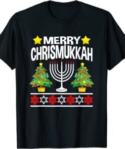 Merry Chrismukkah Tee Hanukkah Jewish Chanukah HebreMerry Chrismukkah Tee Hanukkah Jewish Chanukah Hebrew Tee Shirtw Tee Shirt