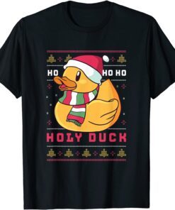 Merry Christmas Ho Ho Holy Duck Tee Shirt