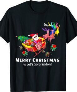 Merry Christmas & Let’s Go Brandon Tee Shirt