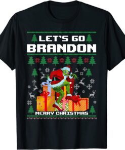 Merry Christmas Let's go Branson Brandon Ugly Christmas Tee Shirt