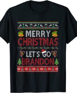 Merry Christmas Let's go Branson Brandon Ugly Tee Shirt