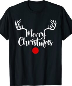 Merry Christmas Reindeer Horn, Merry Christmas 2022 Tee Shirt