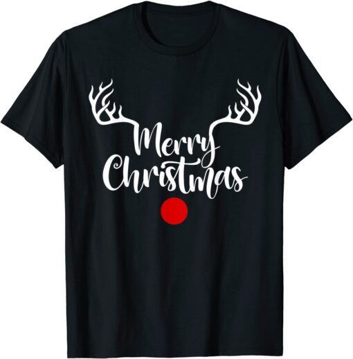 Merry Christmas Reindeer Horn, Merry Christmas 2022 Tee Shirt