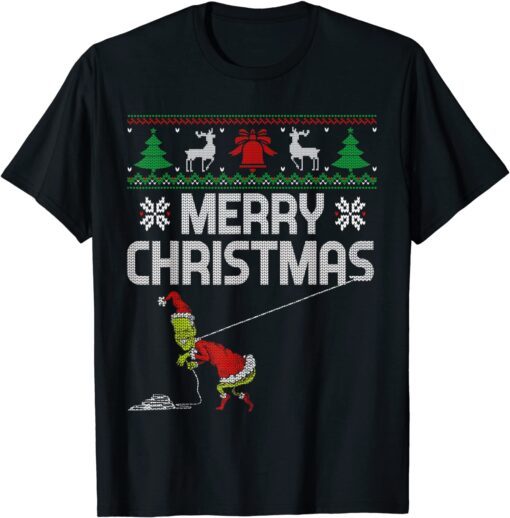 Merry Christmas Ugly Sweater Biden Santa Xmas 2021 T-Shirt