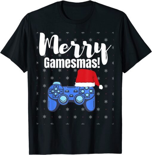 Merry Gamesmas Christmas Video Game Gamer Gaming Shirt