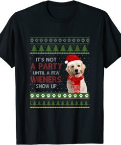 Merry Weiner Christmas Dog Xmas Tee Shirt