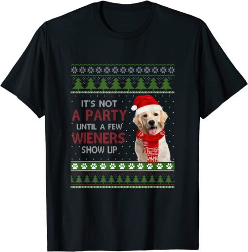 Merry Weiner Christmas Dog Xmas Tee Shirt