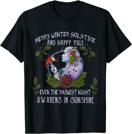 Merry Winter Solstice And Happy Yule Tee Shirt