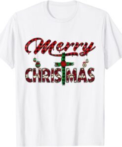 Merry Xmas Cross Christmas Christmas Cross Tee Shirt