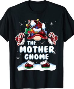 Mother Gnome Xmas Family Matching Group Christmas Outfits Tee Shirt