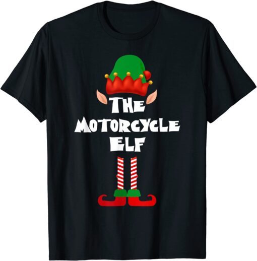 Motorcycle Matching Family Group Christmas Party Pajama Tee Shirt