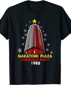 Nakatomi Plaza Christmas Party 1988 Xmas Holiday Tee Shirt