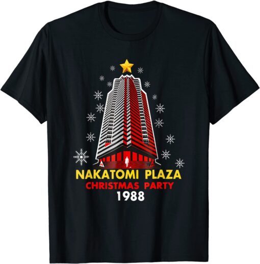 Nakatomi Plaza Christmas Party 1988 Xmas Holiday Tee Shirt