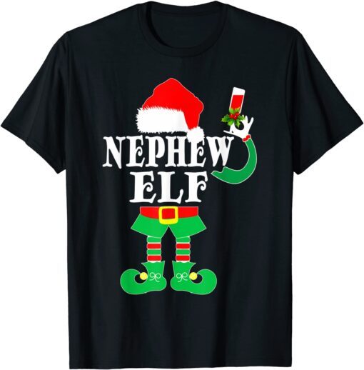 Nephew ELF Christmas Pajama Family Matching Group Holiday Tee Shirt