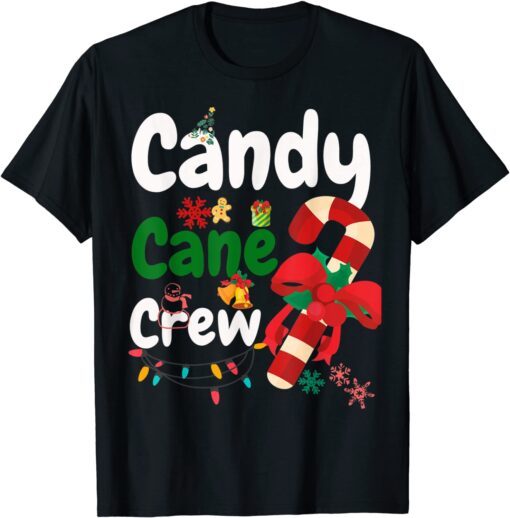 Old Fashioned Candy Cane Crew Christmas Cookies Tee Shirt