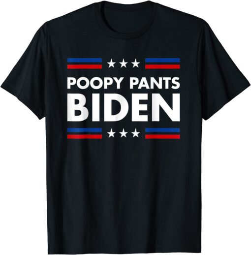 Poopy Pants Biden Bathroom Accident Tee Shirt