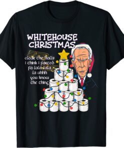 Poopy Pants Biden Colonoscopy Christmas Meme Christmas Carol Tee Shirt