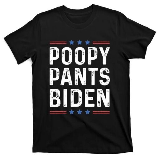 Poopy Pants Biden, Lets Go Brandon, Pro Trump Tee Shirt