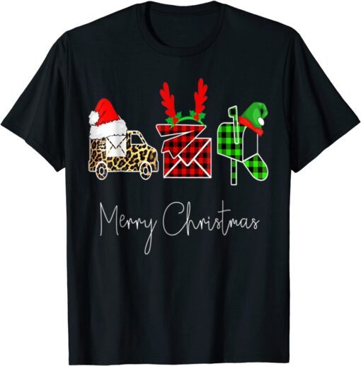 Postal Worker Merry Christmas Xmas For Family T-ShirtPostal Worker Merry Christmas Xmas For Family T-Shirt