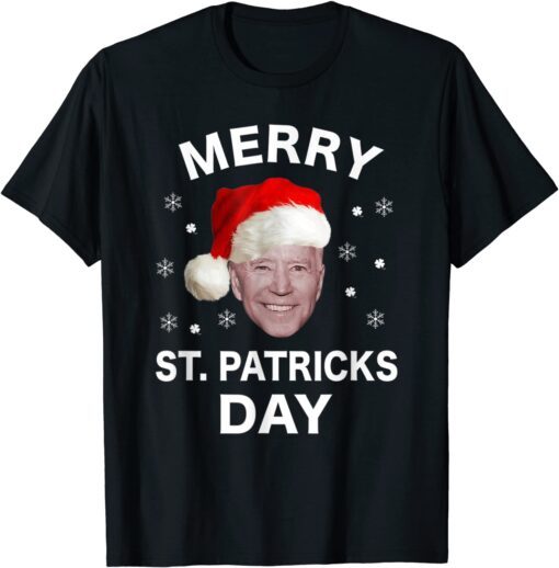 President Joe Biden Merry St. Patricks Day Christmas Tee Shirt