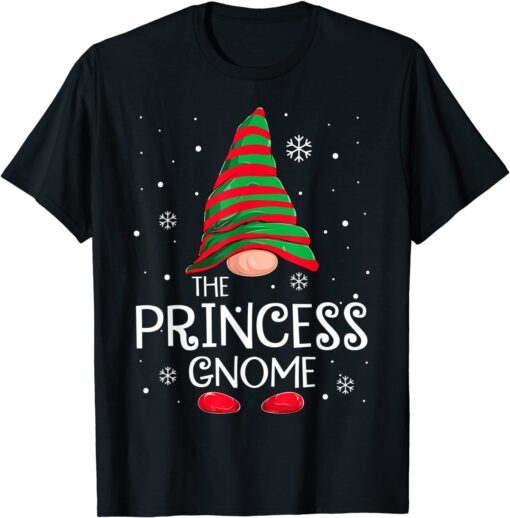 Princess Gnome Matching Family Christmas Pajama Xmas Gnomes Tee Shirt