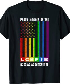 Proud Member Of The LGBFJB Community US Flag LGBFJB Vintage Tee Shirt