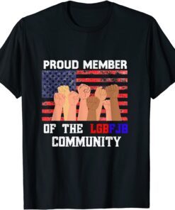 Proud member of the LGBFJB community Anti Biden Us Flag Tee Shirt