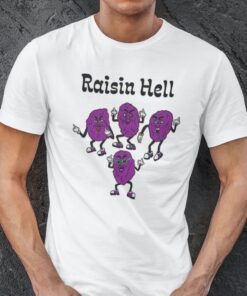 Raisin Hell Shirt Devil Raisin Hell Satanic Style Tee Shirt