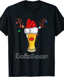 ReinBeer Santa Claus Reindeer Beer Christmas Drinking T-Shirt