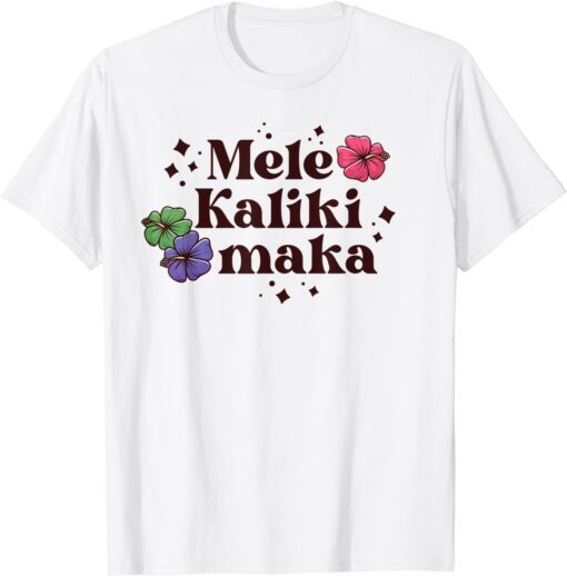 Retro Mele Kalikimaka Christmas in Hawaii Hawaiian Holiday Tee Shirt