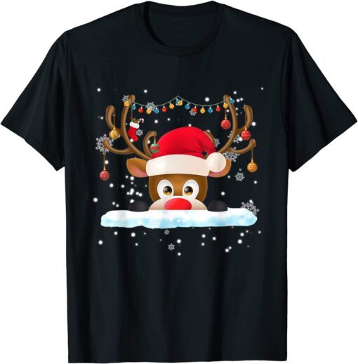 Rudolph the Red Nose Reindeer Christmas Pajama Tee Shirt