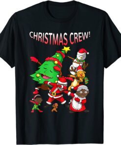 Santa Claus African American Christmas Crew T-Shirt