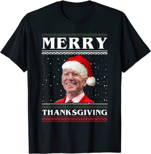 Santa Claus Blam Joe Biden Not this Christmas Ugly Xmas 2021 Shirt