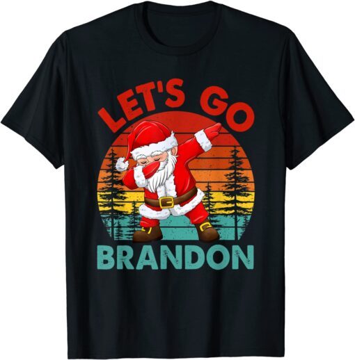 Santa Dabbing Xmas Let’s Go Braden Brandon Christmas Vintage Tee Shirt