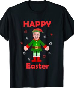 Santa Elf Joe Biden Happy Easter Merry Christmas Tee Shirt