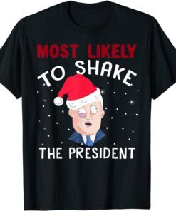 Santa Joe Biden Chrismas Most likely shake Xmas Tee Shirt