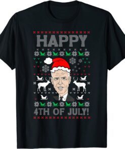 Santa Joe Biden Happy Easter Ugly Christmas Tee Shirt