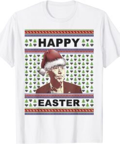 Santa Joe Biden Happy Easter Ugly Republican Christmas Tee Shirt