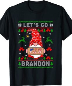 Santa Joe Biden Let’s Go Braden Brandon Christmas Ugly Tee Shirt