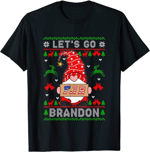 Santa Joe Biden Let’s Go Braden Brandon Christmas Ugly Tee Shirt