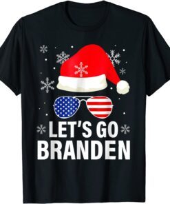 Santa Let's Go 2024 Go Branden Brandon hristmas Hat Tee Shirt