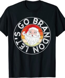 Santa Let's Go Brandon Christmas Tee Shirt