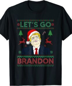 Santa Trump Let's Go Brandon Ugly Christmas Classic T-ShirtSanta Trump Let's Go Brandon Ugly Christmas Classic T-Shirt