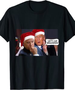 Santa Trump Said Lets Go Biden Brandon Anti-Biden Christmas Tee Shirt