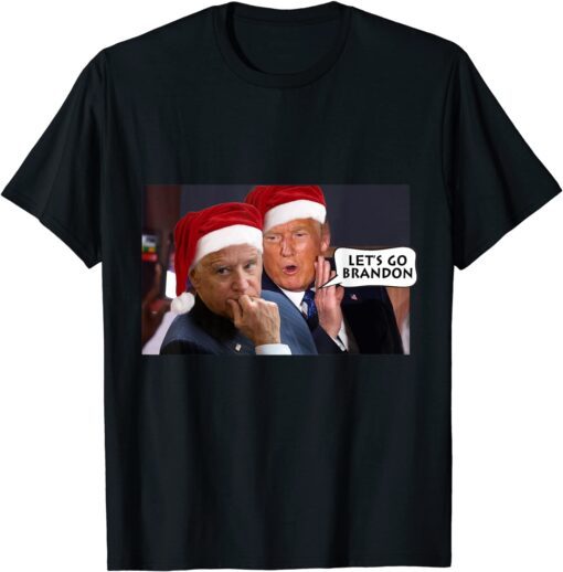 Santa Trump Said Lets Go Biden Brandon Anti-Biden Christmas Tee Shirt