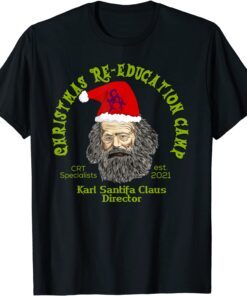 Santifa Claus Christmas Education Anti Liberal Biden Tee Shirt