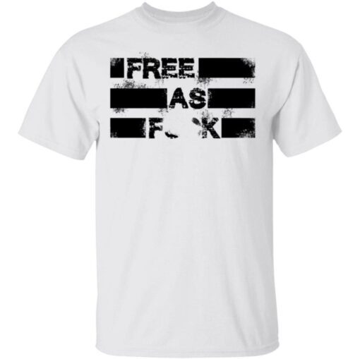 White Kyle Rittenhouse Free As Fuck TShirt